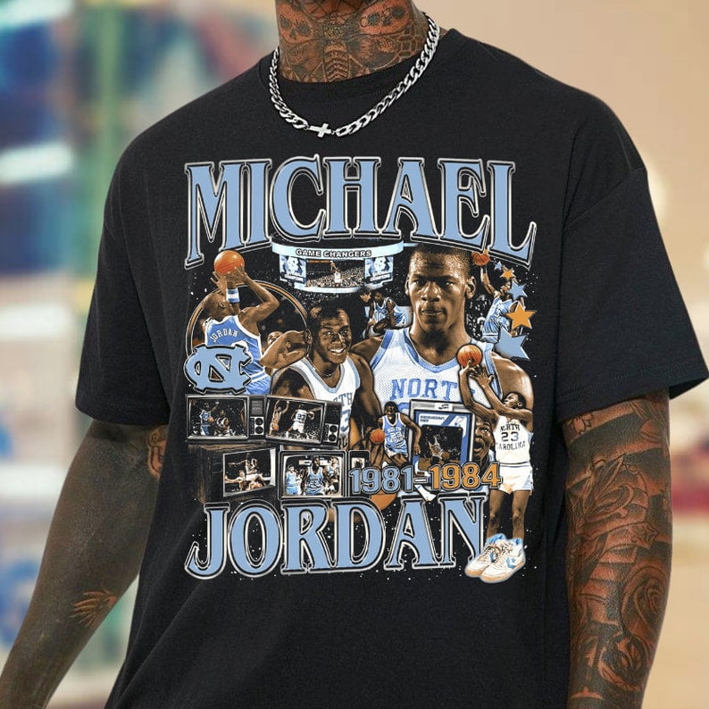 Michael jordan unc t shirt new arrivals