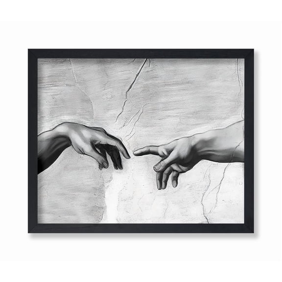 Vintage Michelangelo Creation Of Adam Poster Retro Christian Wall Art Mens And Womens Gift Dorm Living Room Decor