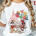 thumbnail image 1 of Vintage Mickey And Minnie Balloon Shirt, Disney Couple Matching Tshirt, Disneyland Family Holiday Vacation 2025 Trip, The Magic Kingdoms-5Xl Shirt, 1 of 4