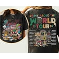 thumbnail image 1 of Vintage Mickey & Friends Epcot Christmas Shirt, Drinking Around The World Epcot Center WDW Tee, 1 of 2