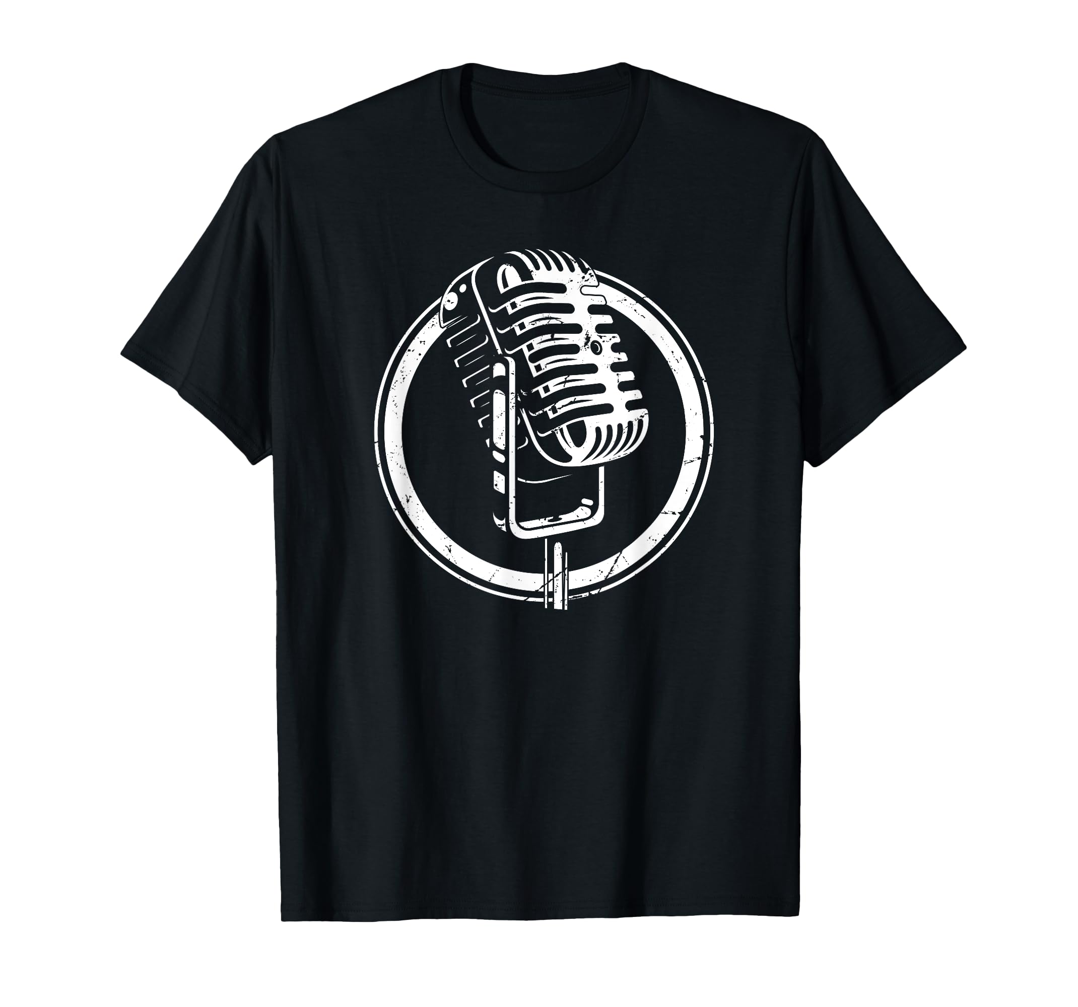 Vintage Microphone Singer Vocalist Musician, Stand up TShirt