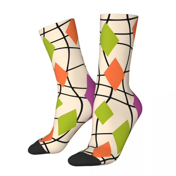 Vintage Mid-Century Socks Winter 60s 70s Style Stockings Leisure Women Men Medium Socks De