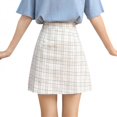 thumbnail image 1 of Vintage Midi Skirt Summer Women's Casual High Waist Pleated A-line School Dress, 1 of 6