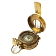thumbnail image 1 of Vintage Military Navigational Marine Brass Compass 2.5 Pocket Antique Device, 1 of 6