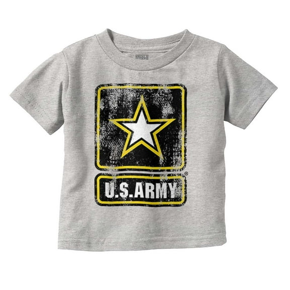 Vintage Military US Army Star Logo Toddler Boy Girl T Shirt Infant Toddler Brisco Brands 18M