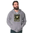 thumbnail image 1 of Vintage Military US Army Star Logo Unisex Plus Size Zip Hoodie Brisco Brands 2X, 1 of 4