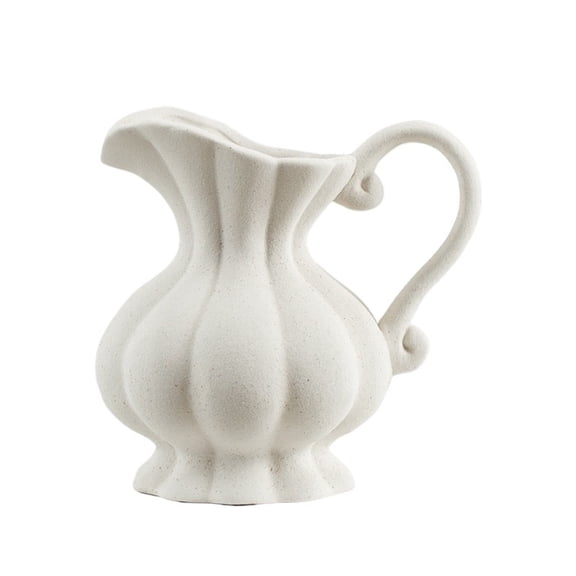 Vintage Milk Jug Ceramic Vase,Luxury Retro Decor Flower Vase,Tabletop Ornament for Living Room Hydroponic Floral Arrangement