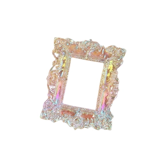 Vintage Mini Embossed Picture Frame Border Decor, Small Decorative Frame For Tabletop Desk Display, Home Office Wall Art Decoration For Photos, Memories, 4X6 Inch Photos (1Pc)