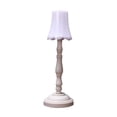 thumbnail image 1 of Vintage Mini LED Night Light, Retro Pleated Bedside Table Lamp with Eye Protection, Portable Ambient Light for Reading, White, 1 of 6