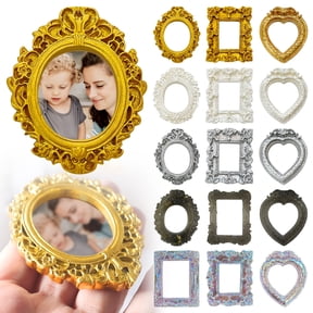 Vintage Mini Picture Frames, Small Photo Frame for Wall Desk Home Decor, Display Table Frame for Gift Idea, Keepsake Memory Frame Party Decoration, 1 Pcs
