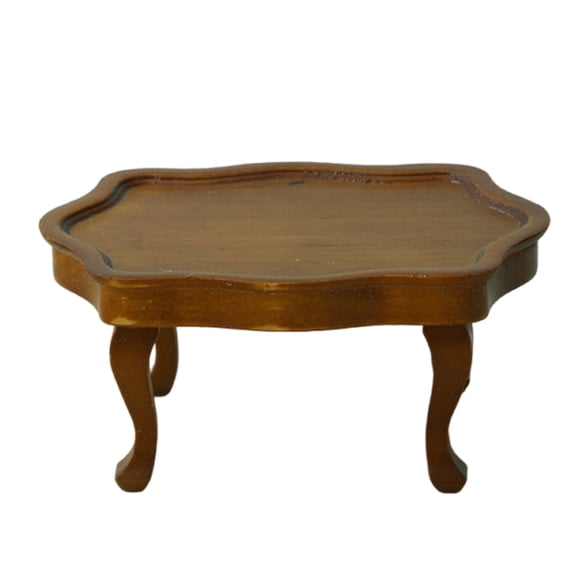Vintage Miniature Coffee Table TeaTable for 1/12 Dollhouses Living Room Kitchen Setting Project Model Display