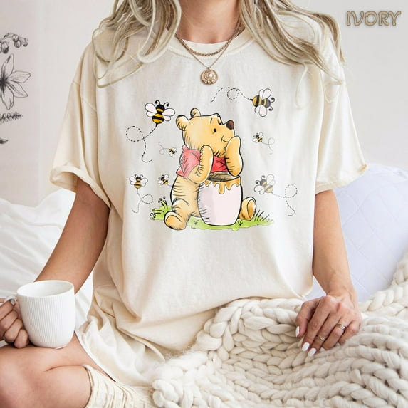 Vintage Minimal Winnie The Pooh Classic Comfort Colors T-Shirt