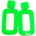 thumbnail image 1 of Vintage Minimalist Multicolor Acrylic Geometric  Hollow Drop Dangle Neon Earrings Retro 70s 80s 90s Halloween Party Costume Accessory Jewelry for Women, 1 of 5