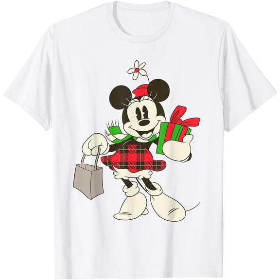 Vintage Minnie Mouse Retro Holiday DTG Print Unisex T-Shirt