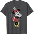 thumbnail image 1 of Vintage Minnie Mouse Sweetheart Pose DTG Print Unisex T-Shirt,Dark Heather Grey Color,Size XL, 1 of 5