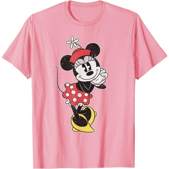 Vintage Minnie Mouse Sweetheart Pose DTG Print Unisex T-Shirt