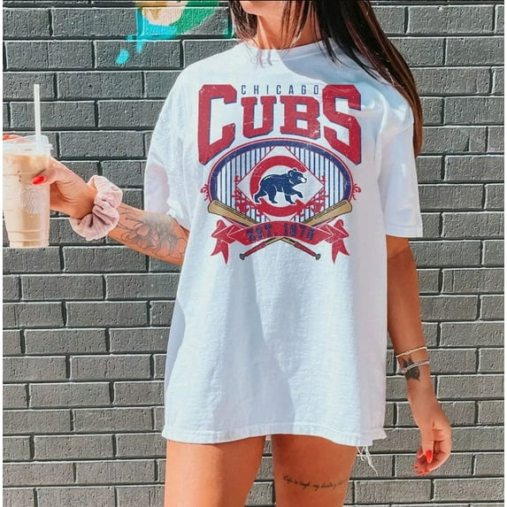 Vintage Mlb 90s Bootleg Chicago T-Shirt, Chicago Baseball Shirt, Vintage Baseball Fan T- Shirt, Cubs T- Shirt, Baseball Unisex T- Shirt