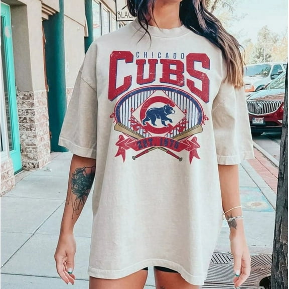 Vintage Mlb 90s Bootleg Chicago T-Shirt, Chicago Baseball Shirt, Vintage Baseball Fan T- Shirt, Cubs T- Shirt, Baseball Unisex T- Shirt