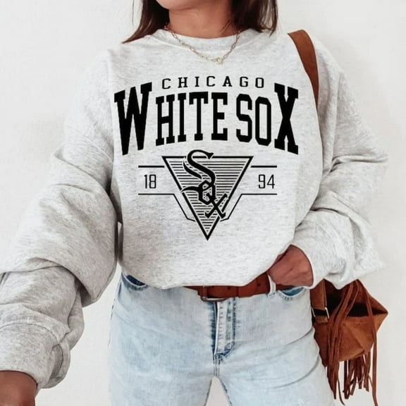 Vintage Mlb 90s Chicogo Blue Sweatshirt, White Sox Shirt, Baseball Unisex SweatShirt
