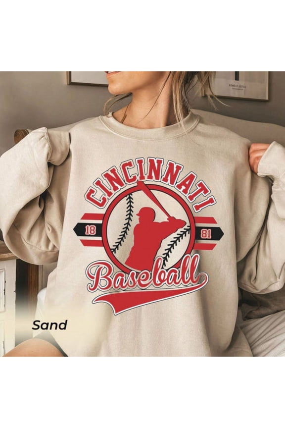 Vintage Mlb 90s Cincinnati Sweatshirt, Reds Sweater, Baseball Unisex Shirt