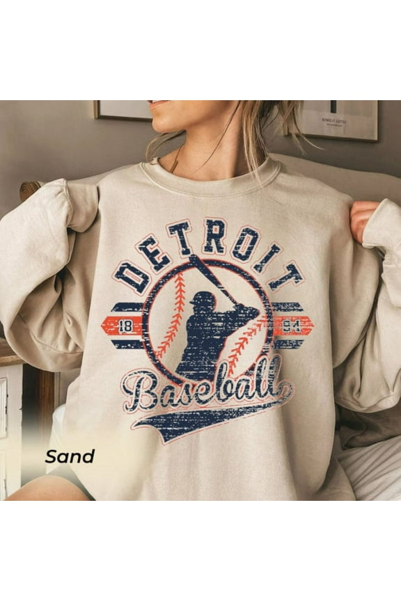 Vintage Mlb 90s Detroit Sweater, Tigers Sweatshirt, Baseball Unisex