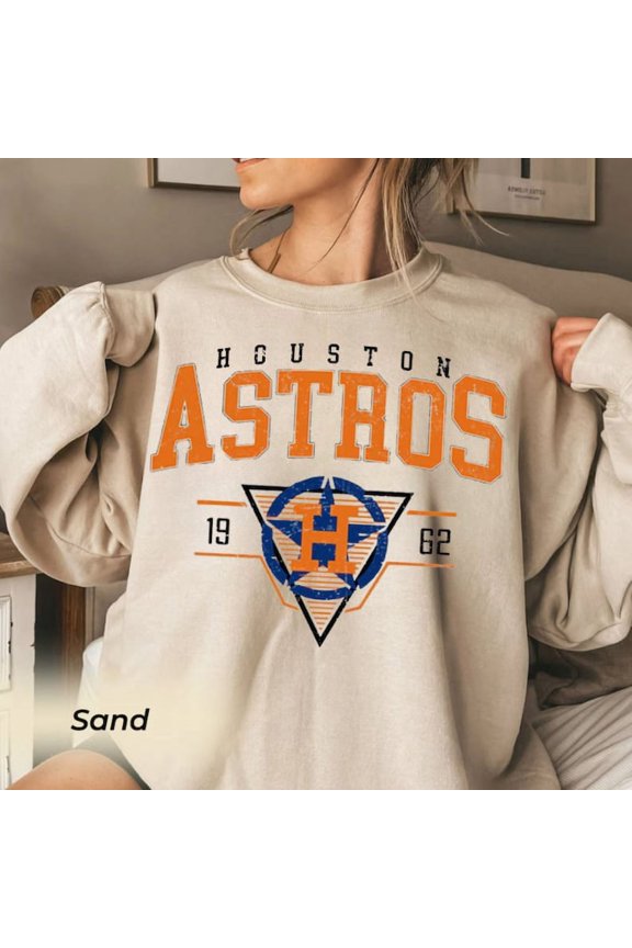 Vintage Mlb 90s Houston Sweatshirt, Astros Sweater, Baseball Unisex Shirt