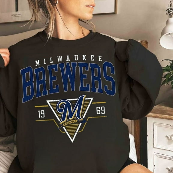 Vintage Mlb 90s Milwaukee Sweatshirt, Brewers shirt, Baseball Unisex