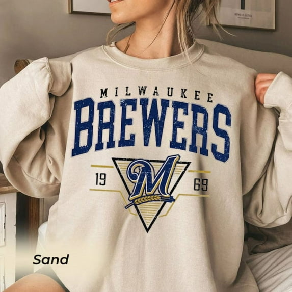 Vintage Mlb 90s Milwaukee Sweatshirt, Brewers shirt, Baseball Unisex