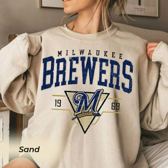 Vintage Mlb 90s Milwaukee Sweatshirt, Brewers shirt, Baseball Unisex