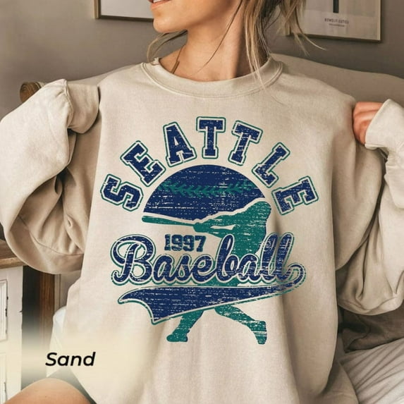 Vintage Mlb 90s Seattle Sweatshirt, Mariners Sweater, Baseball Unisex Shirt