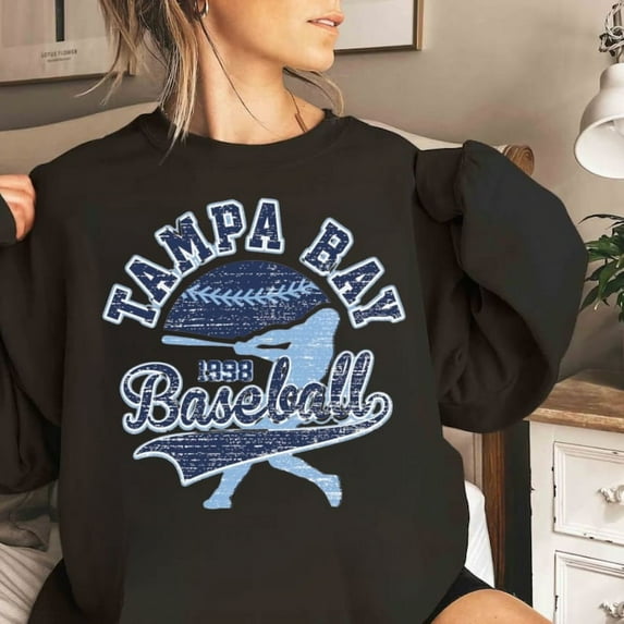 Vintage Mlb 90s Tampa Bay Sweater, Rays Sweatshirt, Baseball Unisex Sweater