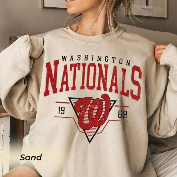 Vintage Mlb 90s Washington Sweatshirt, Nationals Shirt, Baseball Unisex Sweater