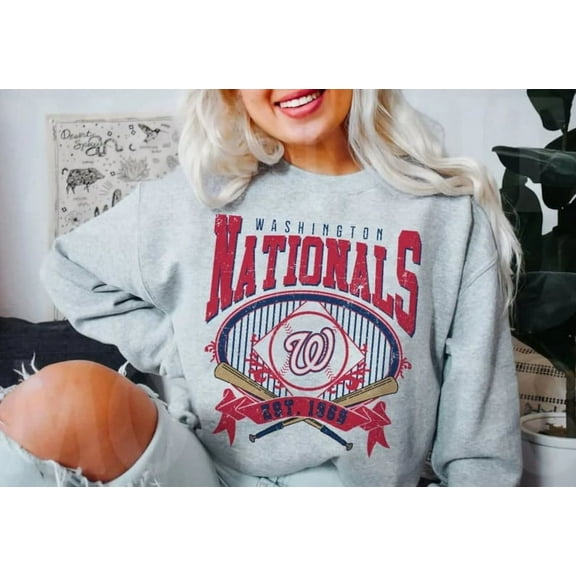 Vintage Mlb 90s Washington Sweatshirt, Nationals Sweat Shirt, Baseball Unisex