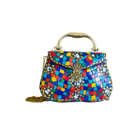 Vintage Modern Abstract Clutch