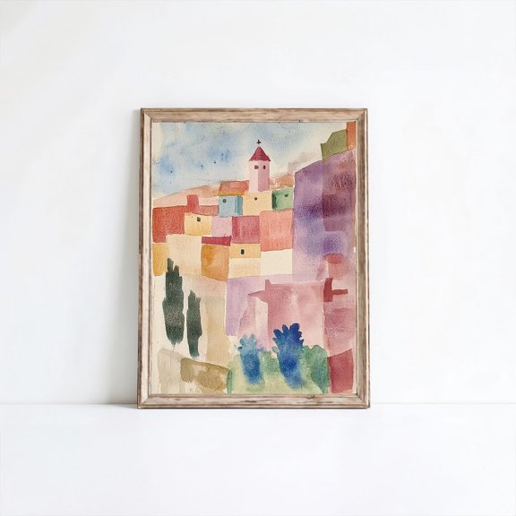 Vintage Modern Abstract Wall Art Print, Timeless Boho Decor