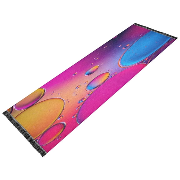 Vintage Modern Runner Rug,Non Slip Machine Washable 72"x23.5" Polyester Material Pet-Friendly Durable,Applicable to Entryway Rug Living Room Rug Colored Foam