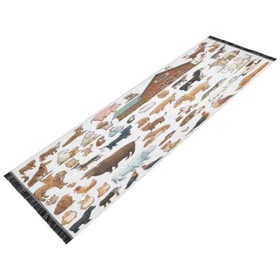 Vintage Modern Runner Rug,Non Slip Machine Washable 72"x23.5" Polyester Material Pet-Friendly Durable,Applicable to Entryway Rug Living Room Rug A Set Of Clip Art
