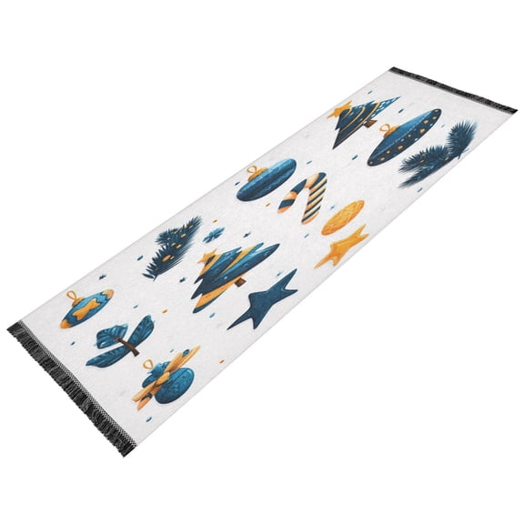 Vintage Modern Runner Rug,Non Slip Machine Washable 72"x23.5" Polyester Material Pet-Friendly Durable,Applicable to Entryway Rug Living Room Rug Vector Illustration Of Background