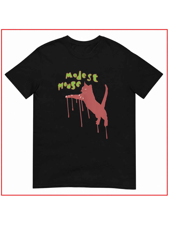 Vintage Modest Mouse Funny Cat Graphic Music Fan Unisex T-Shirt V13983 Size S- 5XL