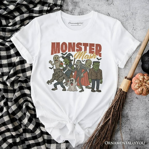 Vintage Monster Mash T-Shirt, Retro Halloween Friends Tee