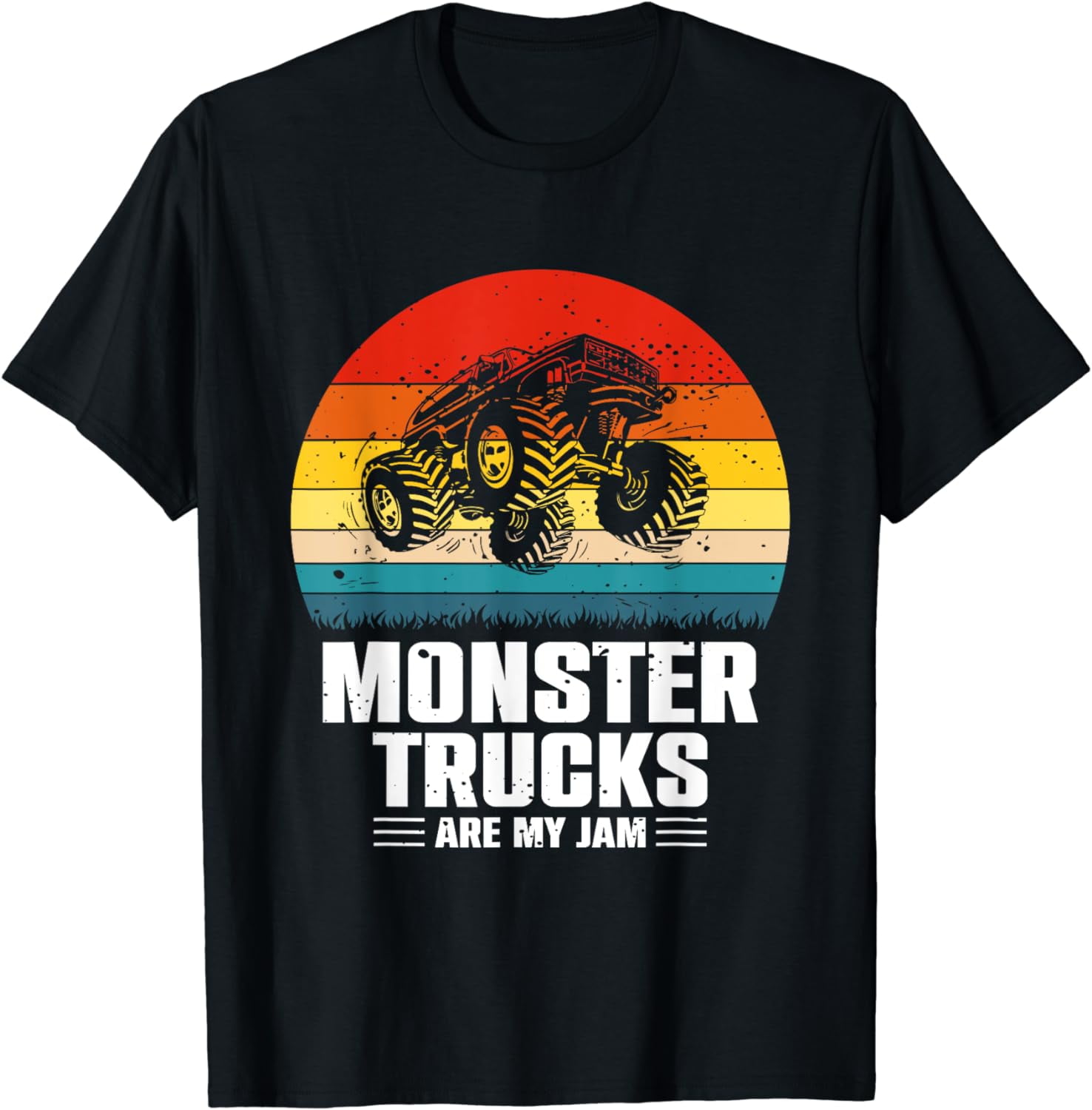 Vintage Monster Truck Are My Jam Retro Sunset Cool Engines T-Shirt Vintage Monster Truck Are My Jam Retro Sunset Cool Engines T-Shirt