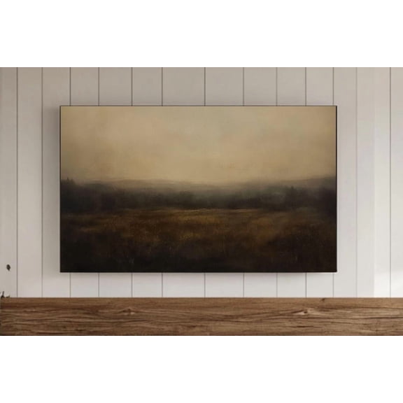 Vintage Moody Landscape Dark Rustic Decor Wall Art