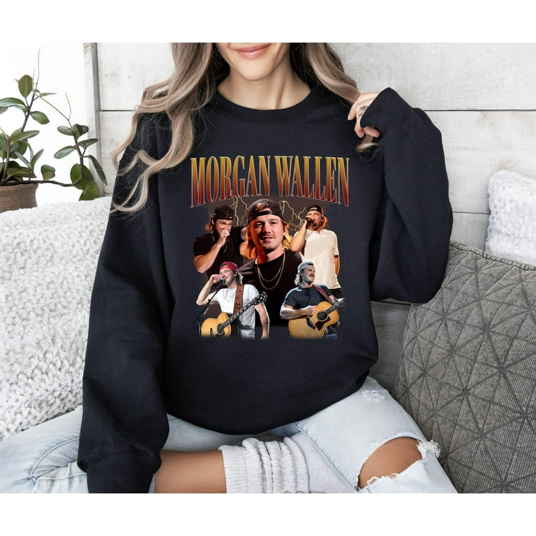 Vintage Morgan Wallen Sweatshirt Wallen And Hardy Black Unisex Walmart