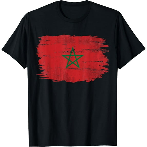 Vintage Morocco Flag For Moroccan Gift T-Shirt