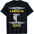 thumbnail image 1 of Vintage Most Important Call Me Dad Funny Lineman Daddy Gift T-Shirt, 1 of 4