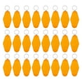 thumbnail image 1 of Vintage Motel Keychain Blank Hotel Keychains Key Tag, Clear Orange with Spots 24 Pack, 1 of 6