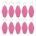 thumbnail image 1 of Vintage Motel Keychain Blank Hotel Keychains Key Tag, Hot Pink 24 Pack, 1 of 6