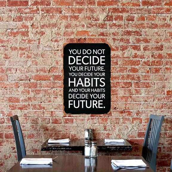 Vintage Motivational Quote Tin Metal Signs Home Dcor Wall Art 8x12