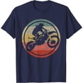 thumbnail image 1 of Vintage Motocross Dirt Bike Enduro Biker Softstyle Unisex T-Shirt,Navy Color,Size 5XL, 1 of 5