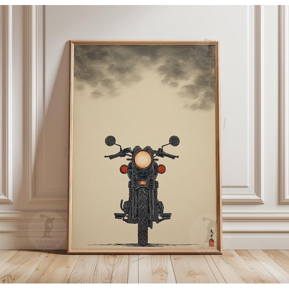 Vintage Motorcycle Classic Cafe Racer Poster Unframed Paper Print